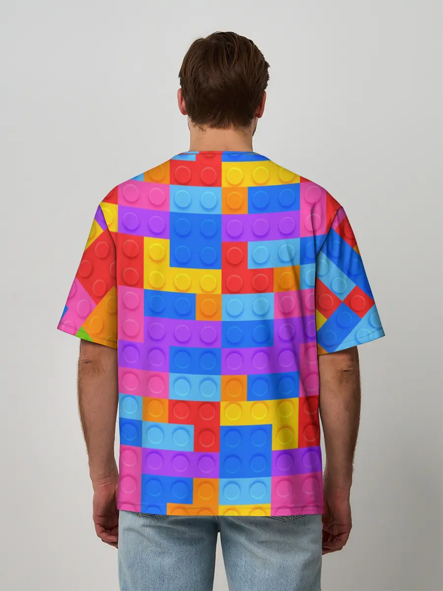 Мужская футболка оверсайз / Лего-го