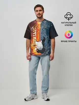 Мужская футболка оверсайз / Metallica