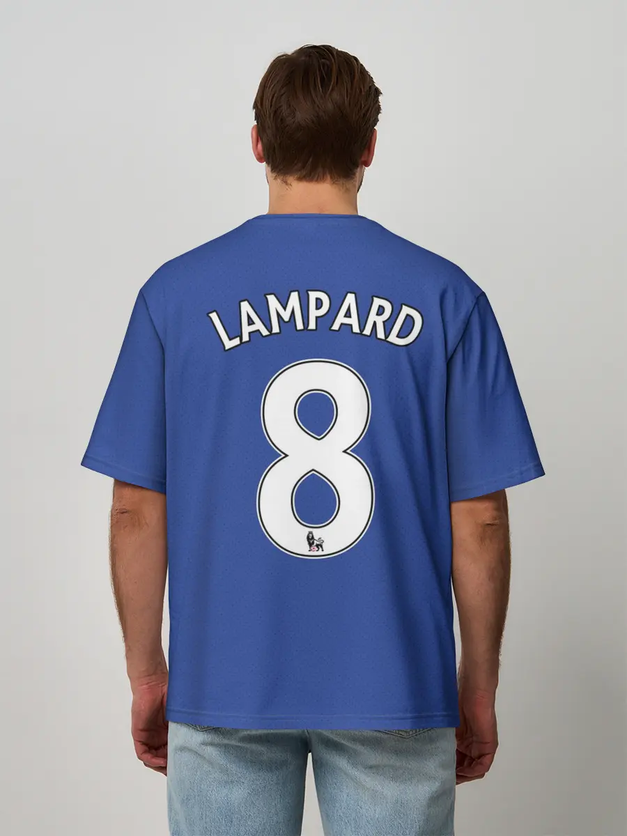 Мужская футболка оверсайз / Фрэнк Лэмпард Челси Ретро