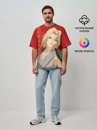 Мужская футболка оверсайз / Цунаде