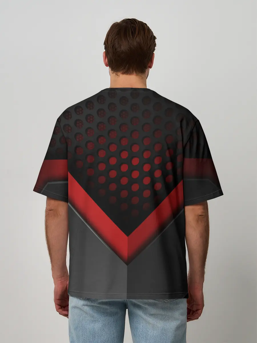 Мужская футболка оверсайз / К - 9