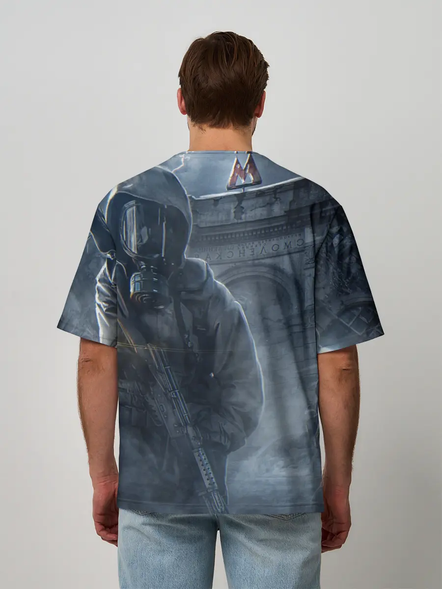 Мужская футболка оверсайз / Metro Exodus