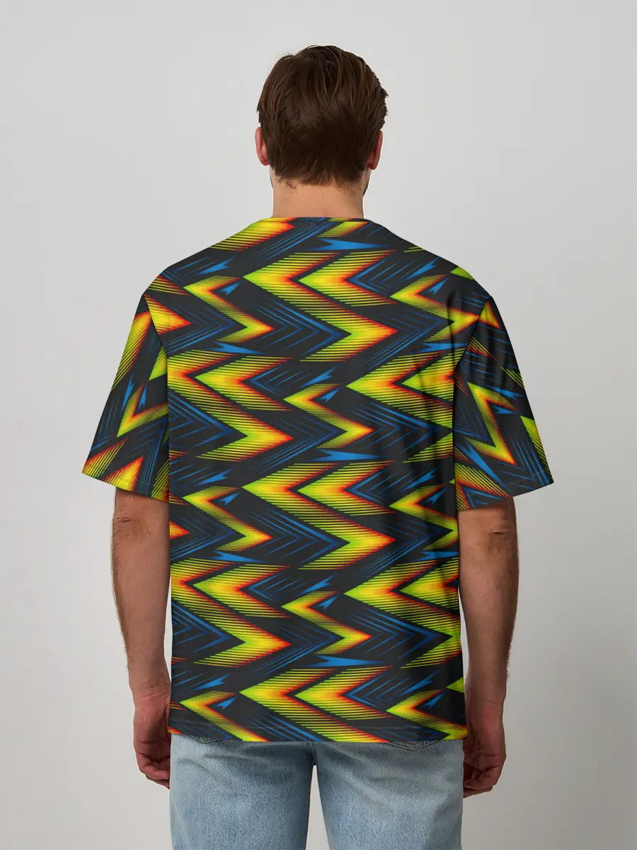 Мужская футболка оверсайз / ZigZag