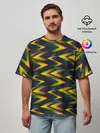 Мужская футболка оверсайз / ZigZag