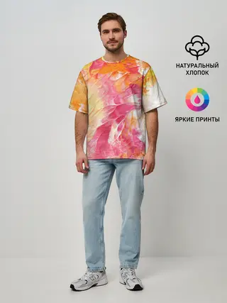 Мужская футболка оверсайз / Яркая | Bright colors