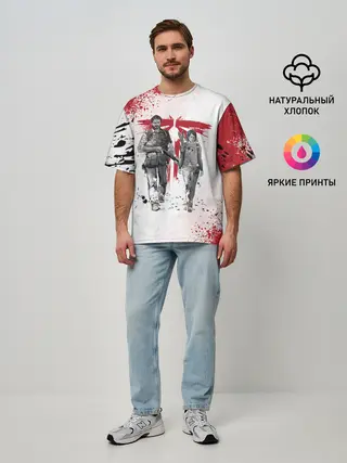 Мужская футболка оверсайз / THE LAST OF US | ОДНИ ИЗ НАС