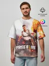 Мужская футболка оверсайз / FREE FIRE