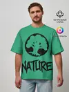 Мужская футболка оверсайз / Emblems Nature