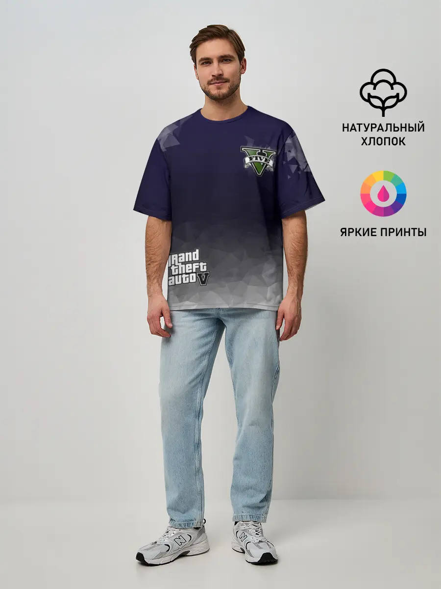 Мужская футболка оверсайз / GTA V