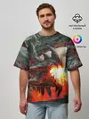 Мужская футболка оверсайз / Дракон | Dragon