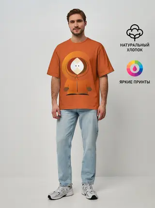 Мужская футболка оверсайз / ЮЖНЫЙ ПАРК