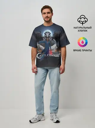 Мужская футболка оверсайз / Castlevania Исаак
