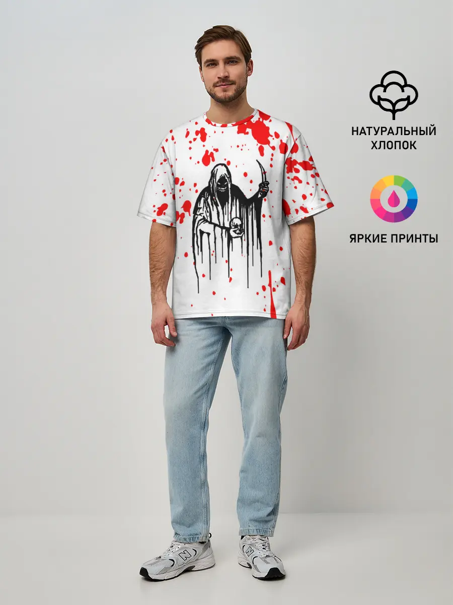 Мужская футболка оверсайз / GHOSTEMANE