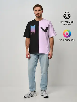 Мужская футболка оверсайз / BTS V