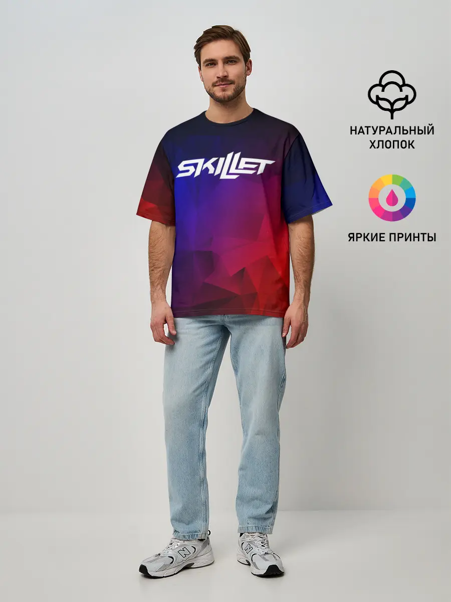 Мужская футболка оверсайз / Skillet | Скиллет