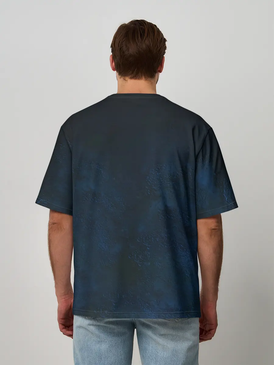 Мужская футболка оверсайз / Boris Brejcha Blue