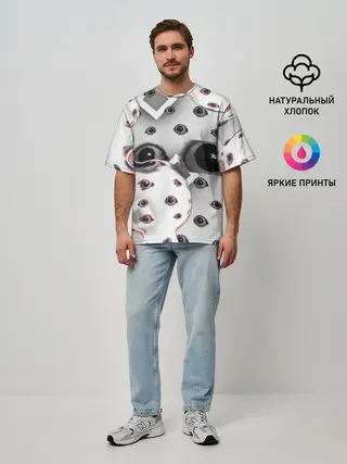 Мужская футболка оверсайз / они наблюдают за тобой