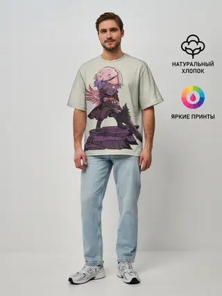 Мужская футболка оверсайз / Dante Big head