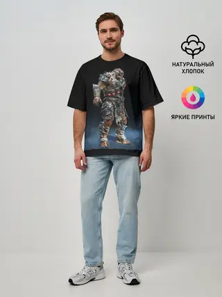 Мужская футболка оверсайз / NPC | GEARS OF WAR