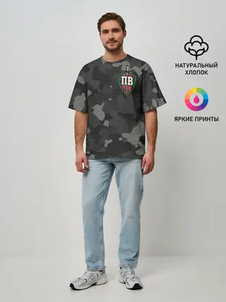 Мужская футболка оверсайз / Пограничные войска
