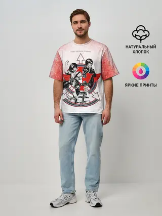 Мужская футболка оверсайз / Thirty Seconds to Mars арт группы