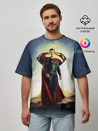 Мужская футболка оверсайз / Superman