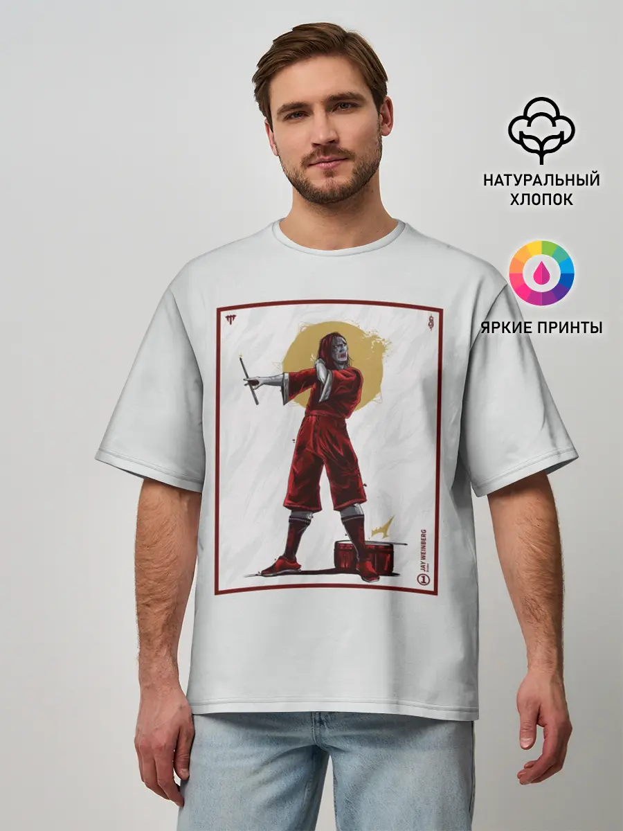 Мужская футболка оверсайз / SLIPKNOT | Jay Weinberg