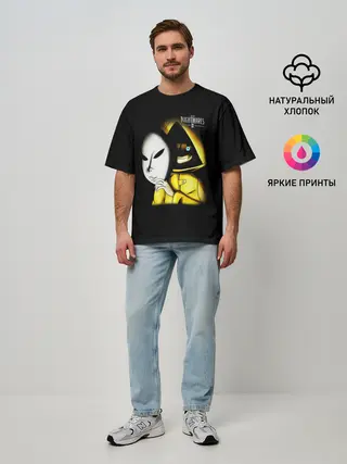 Мужская футболка оверсайз / Little Nightmares 2 MASK