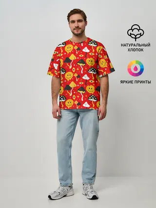 Мужская футболка оверсайз / Галюцинации