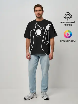 Мужская футболка оверсайз / Haunted Family