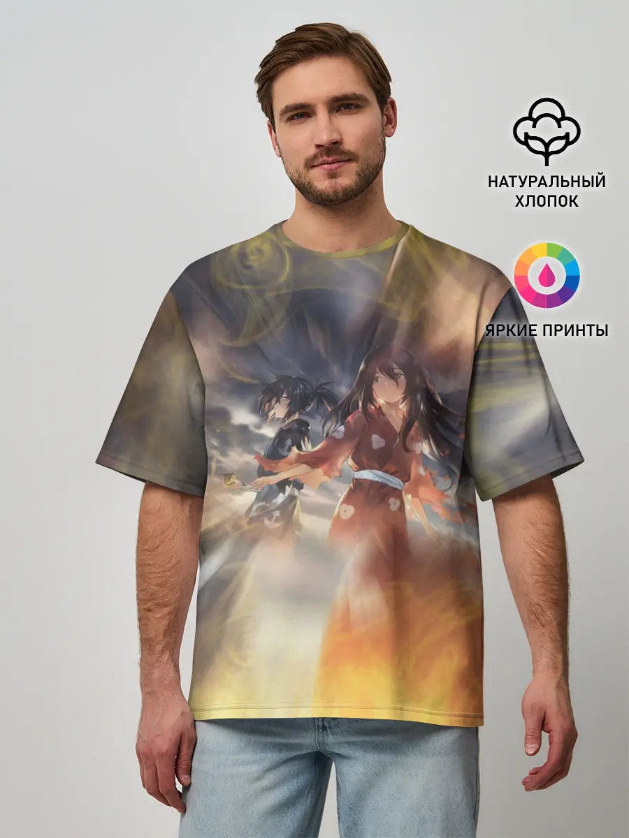 Мужская футболка оверсайз / МИА С ХЯККИМАРУ | ДОРОРО