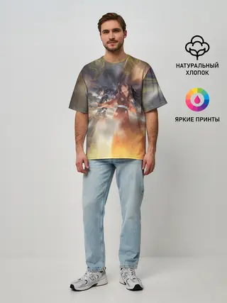 Мужская футболка оверсайз / МИА С ХЯККИМАРУ | ДОРОРО