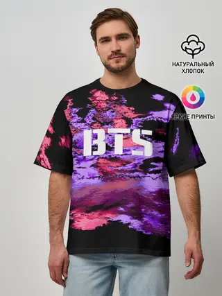 Мужская футболка оверсайз / BTS