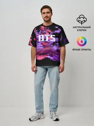 Мужская футболка оверсайз / BTS
