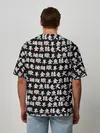 Мужская футболка оверсайз / ИЕРОГЛИФЫ ГЛИТЧ
