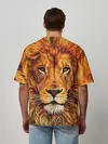 Мужская футболка оверсайз / LION