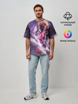 Мужская футболка оверсайз / DESTINY 2 HUNTER LOGO