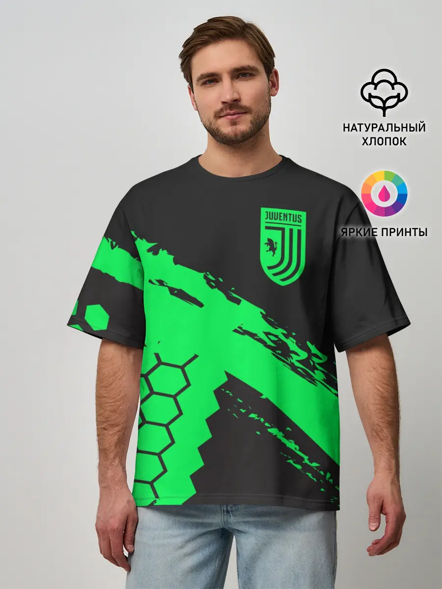 Мужская футболка оверсайз / Juventus