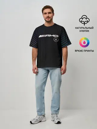 Мужская футболка оверсайз / Mercedes