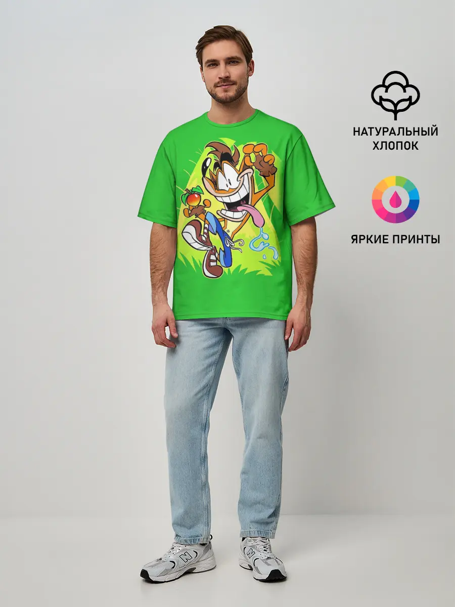 Мужская футболка оверсайз / CRASH BANDICOOT