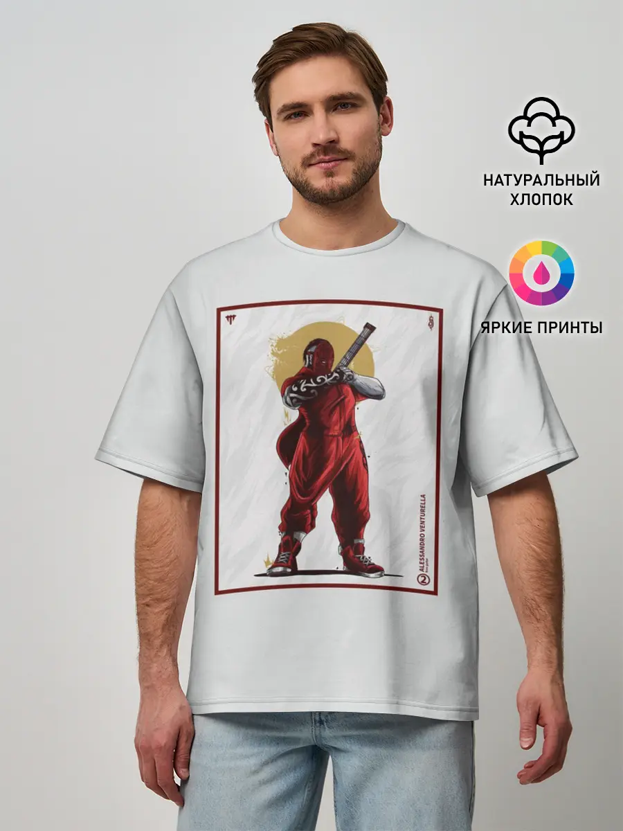 Мужская футболка оверсайз / SLIPKNOT | Alessandro Venturella