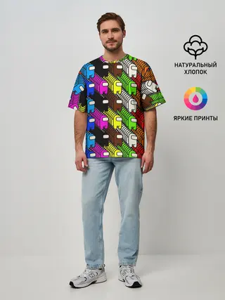 Мужская футболка оверсайз / AMONG US