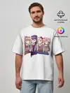 Мужская футболка оверсайз / Doki Doki Literature Club