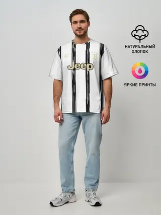 Мужская футболка оверсайз / Juventus | Home Authentic style