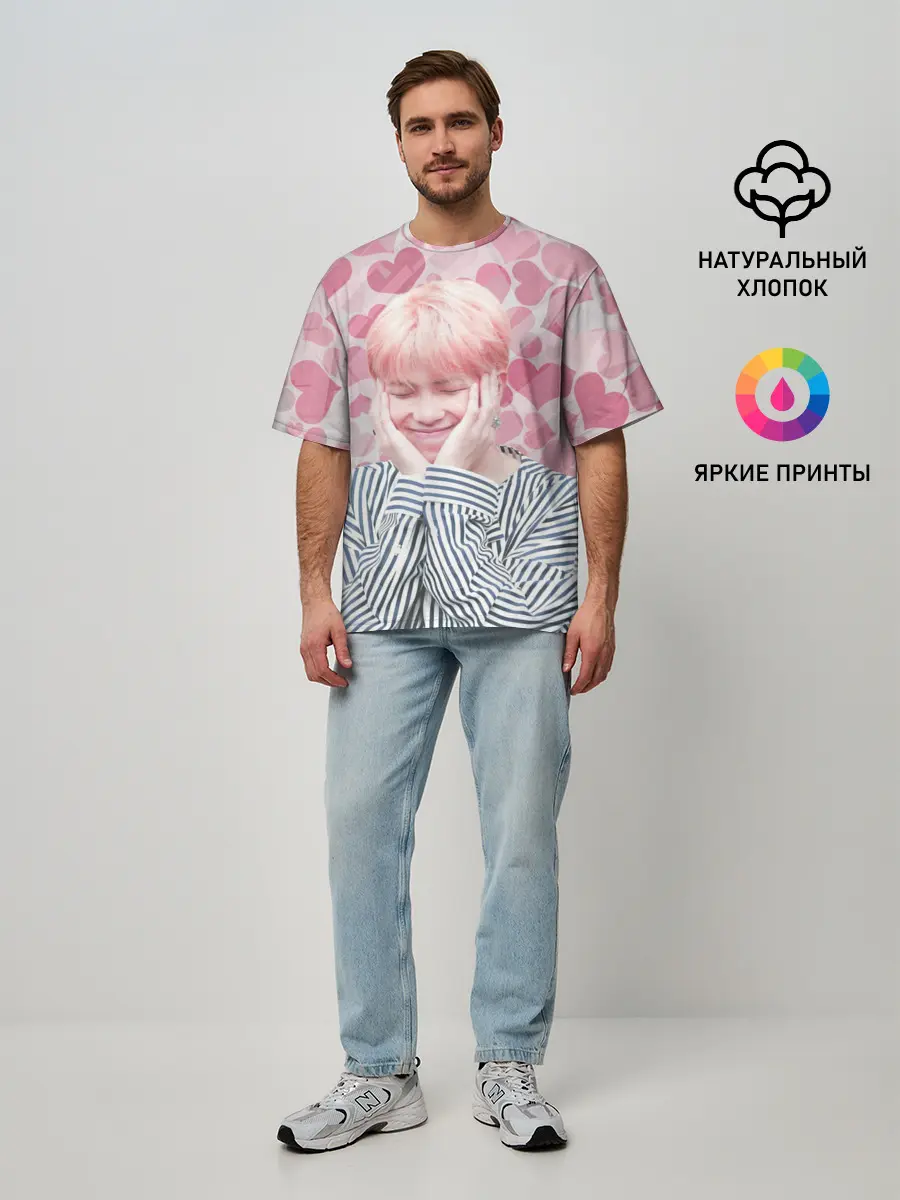 Мужская футболка оверсайз / BTS