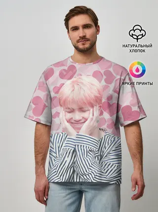 Мужская футболка оверсайз / BTS