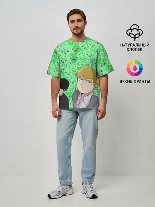 Мужская футболка оверсайз / Моб Психо