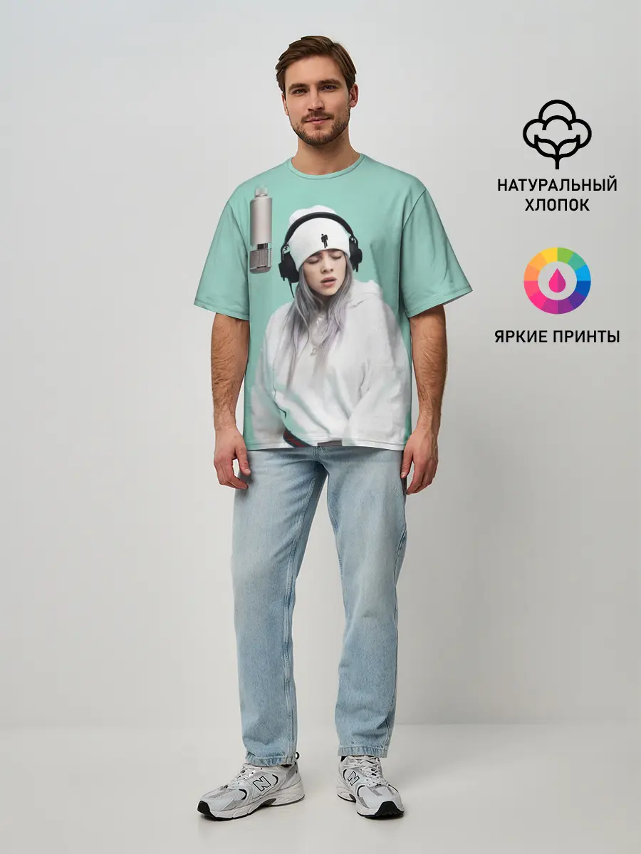 Мужская футболка оверсайз / BILLIE EILISH