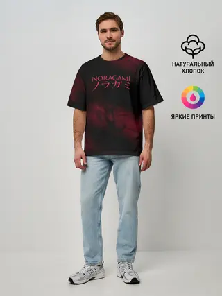 Мужская футболка оверсайз / NORAGAMI. Тьма