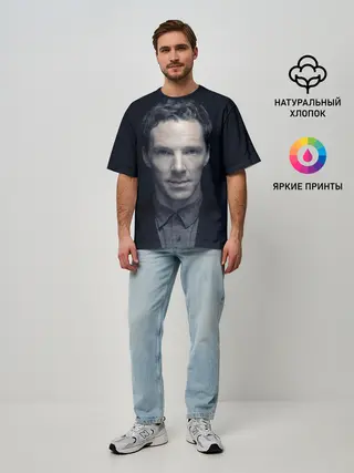 Мужская футболка оверсайз / Cumberbatch